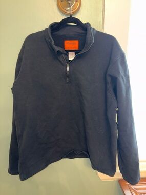 Wrangler FR Flame Resistant Quarter Zip Pullover XL Black Workwear